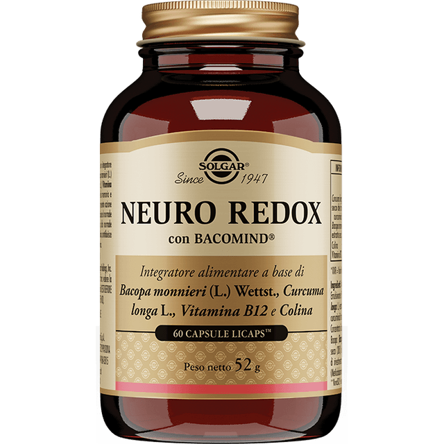 Neuro Redox Solgar Curcuma + Colina – 60 capsule vegane