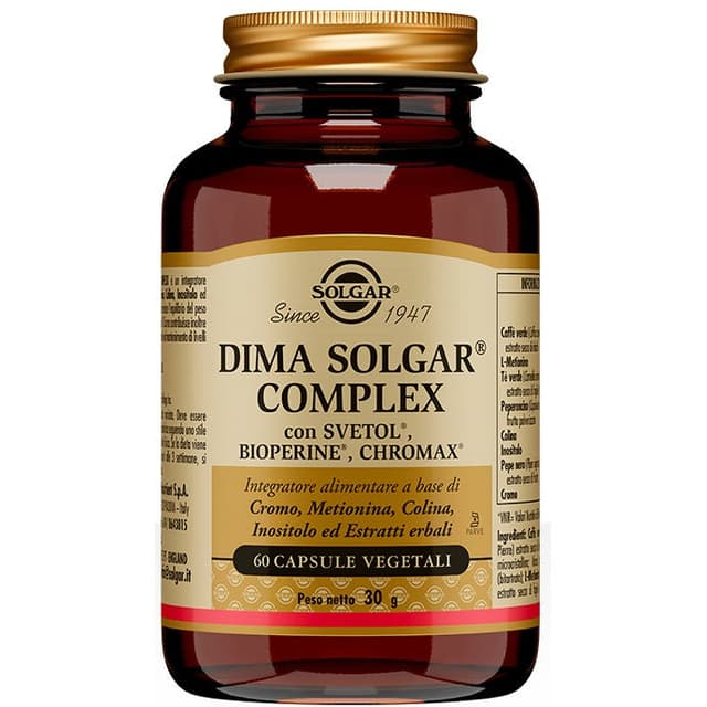Dima Solgar Complex Colina + L-metionina – 60 capsule vegane