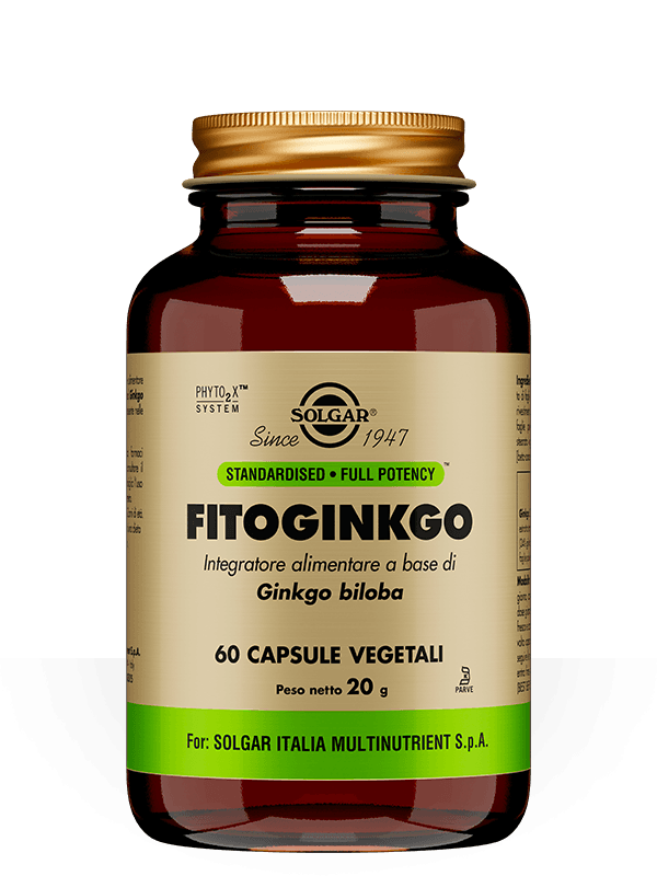 Fitoginkgo Solgar – 60 capsule vegetali