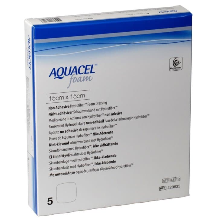 AQUACEL Foam N/AD Wundauflage 15 x 15 x 5 mm