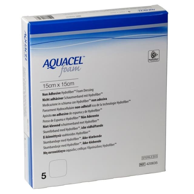 AQUACEL Foam N/AD – Medicazione in schiuma 15 x 15 x 5 mm