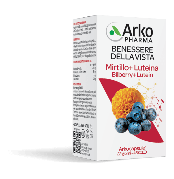 Arkocapsule Heidelbeere + Lutein – 45 Kapseln