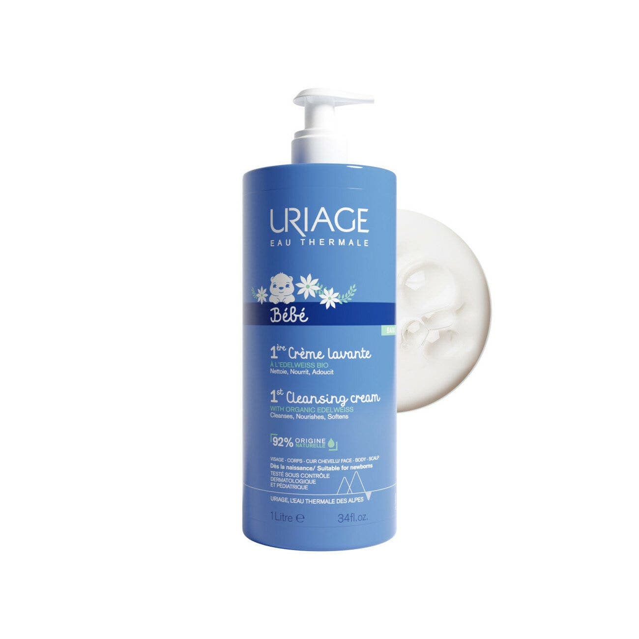 Uriage Bébé Crema Lavante – 1 L