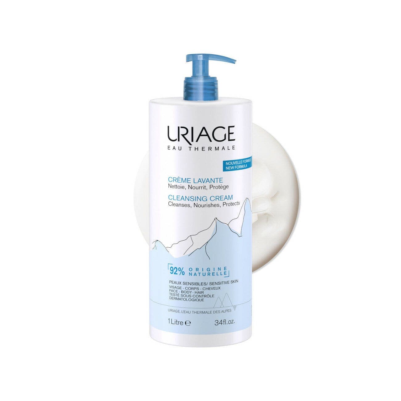 Uriage Crème Lavante – 1000 ml
