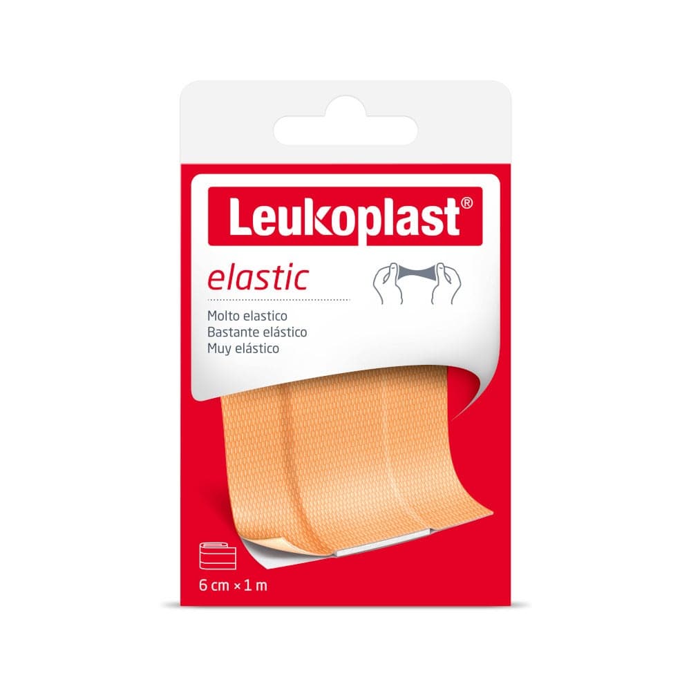 Leukoplast Elastic – Nastro elastico per medicazione 1 m × 6 cm