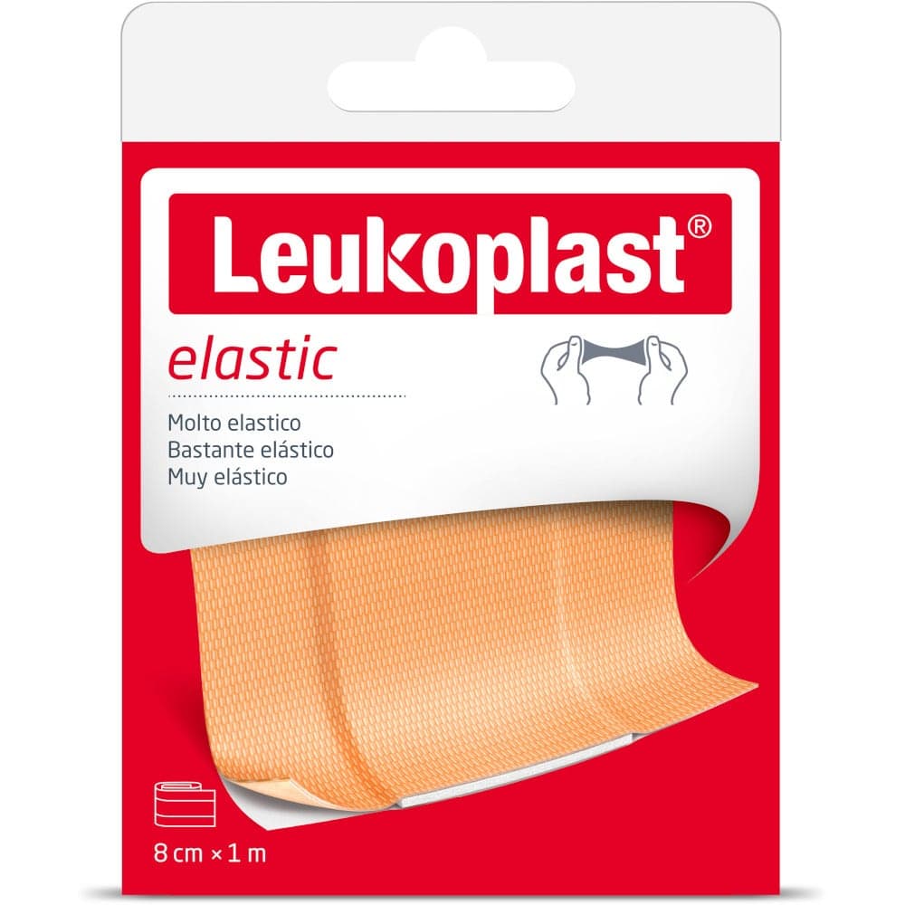 Leukoplast Elastic – Nastro adesivo per medicazioni 1 m × 8 cm