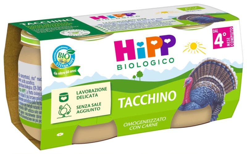 HiPP Bio Tacchino Omogeneizzato – 2×80 g