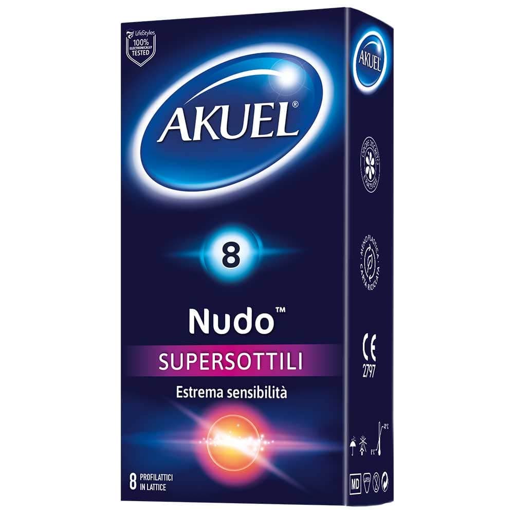 Akuel Nudo Supersottile – 8 Stück
