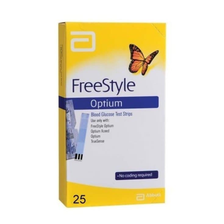 FreeStyle Optium Teststreifen – 25 Stück