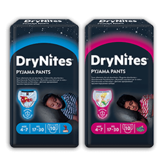 Huggies DryNites Boy – 10 pannolini (17–30 kg)