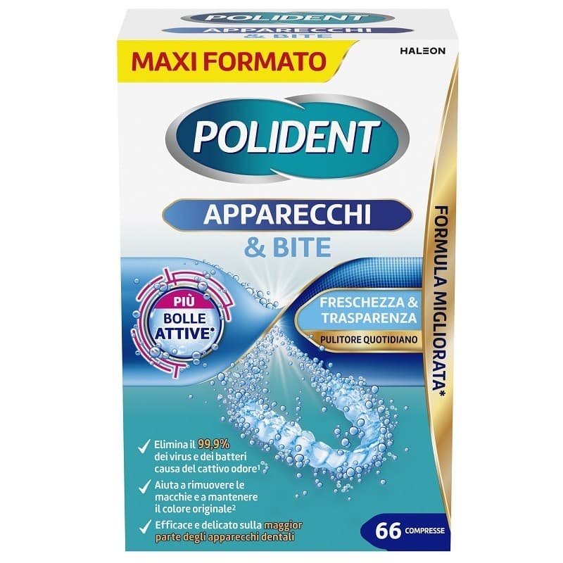 Polident Apparecchi Bite – 66 Tabletten