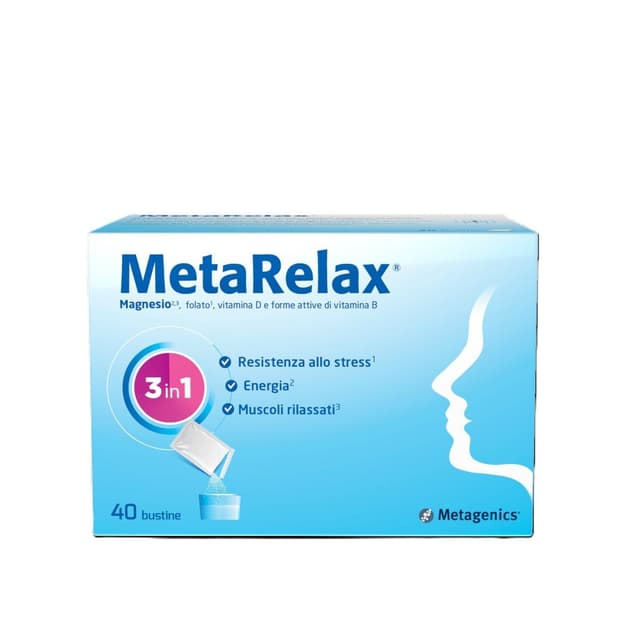 Metarelax Magnesio + Complesso vitaminico B – 40 bustine
