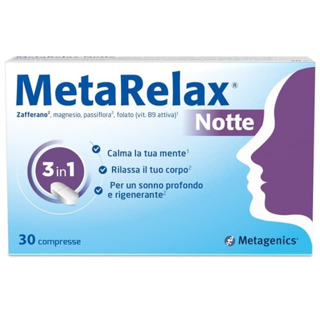 Metarelax Notte Magnesio + Multivitaminico – 30 compresse