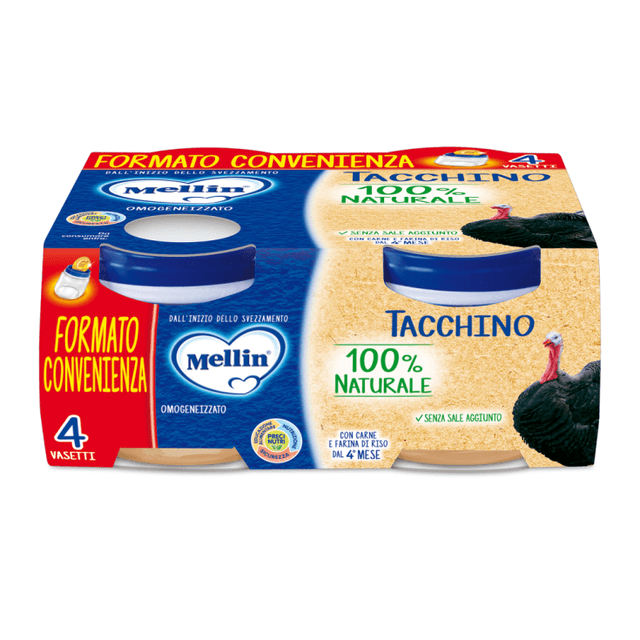 Mellin Omo Tacchino – 4 x 80 g