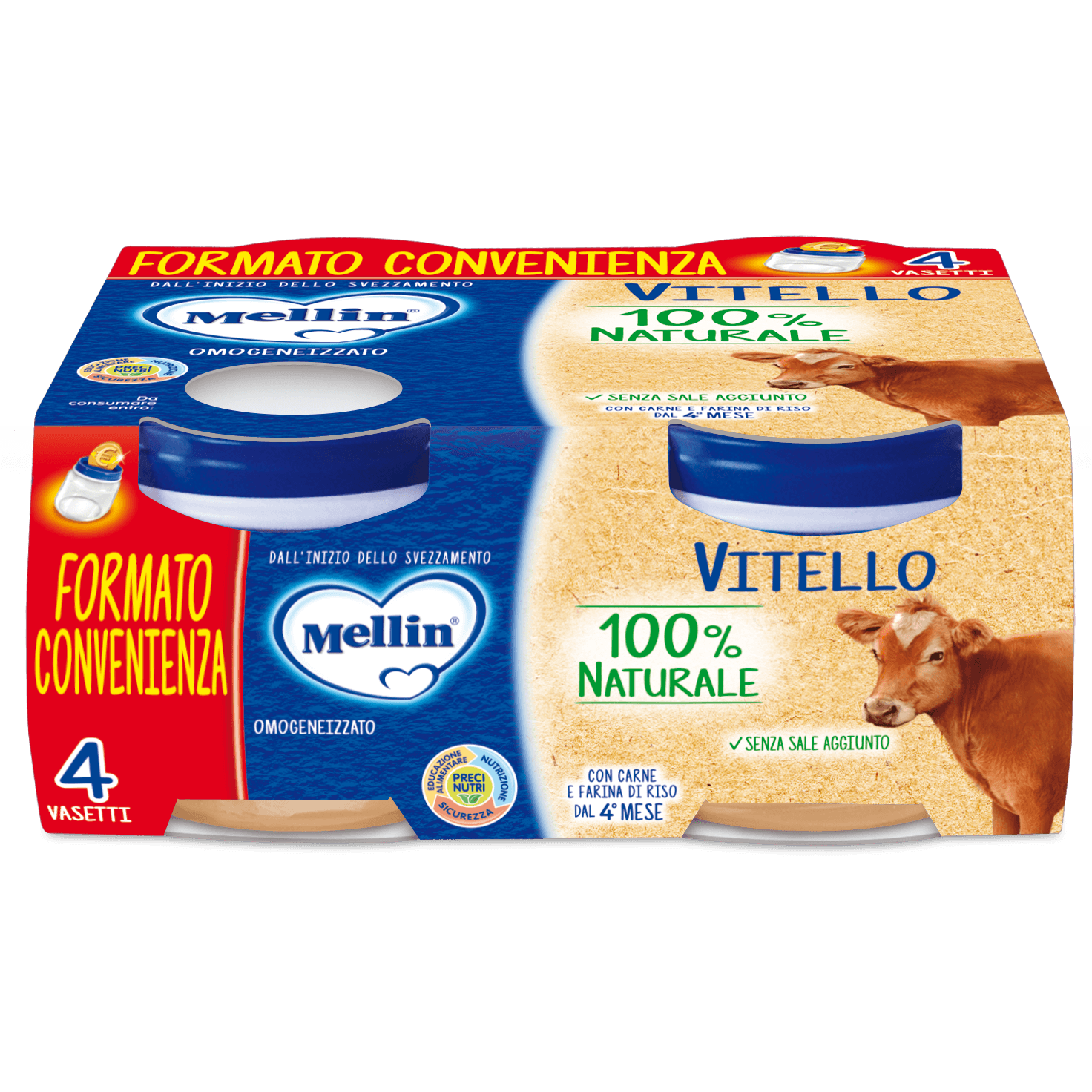 Mellin Omo Vitello – 4 x 80 g