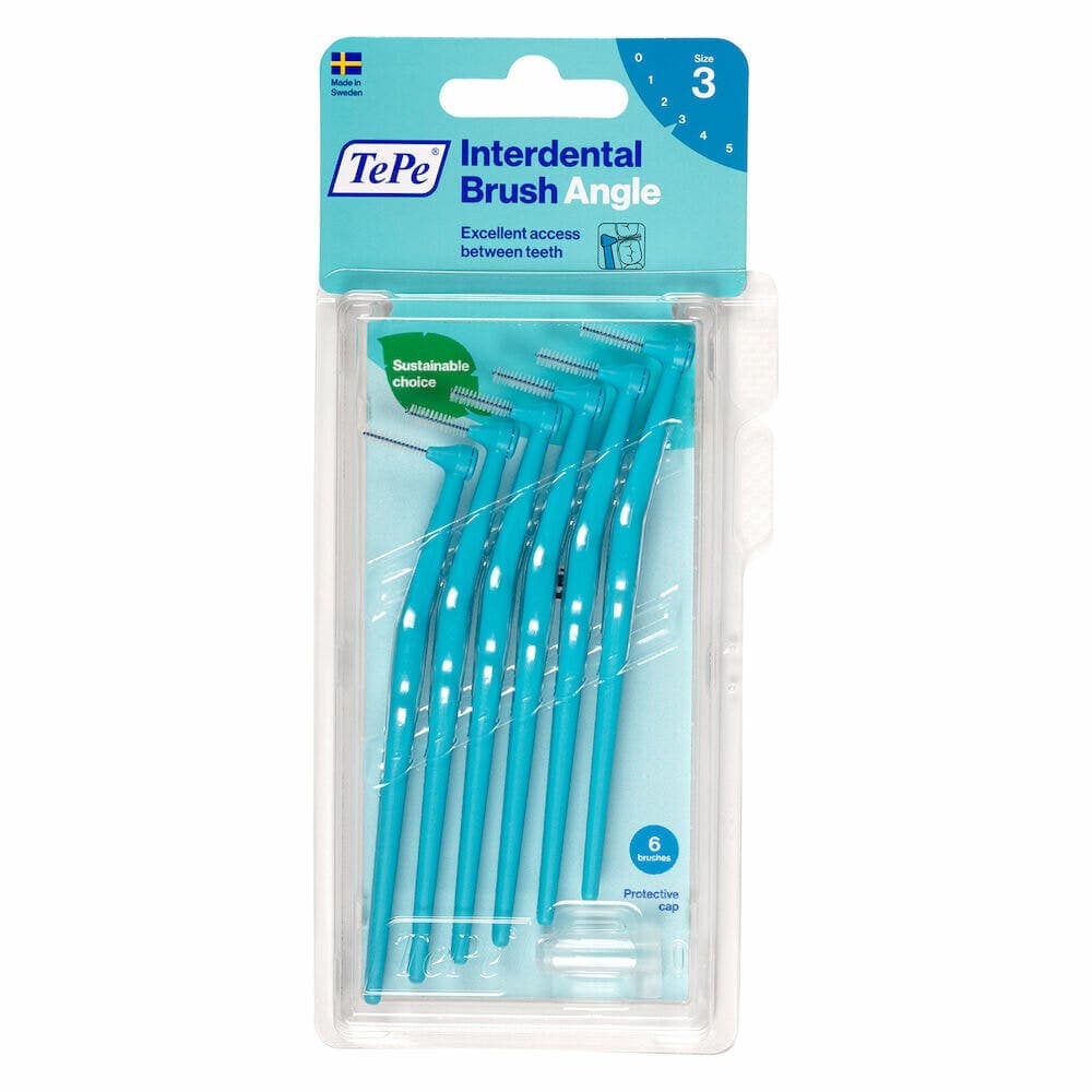 TePe Angle Spazzolino Blu 0,6 mm – 6 pezzi