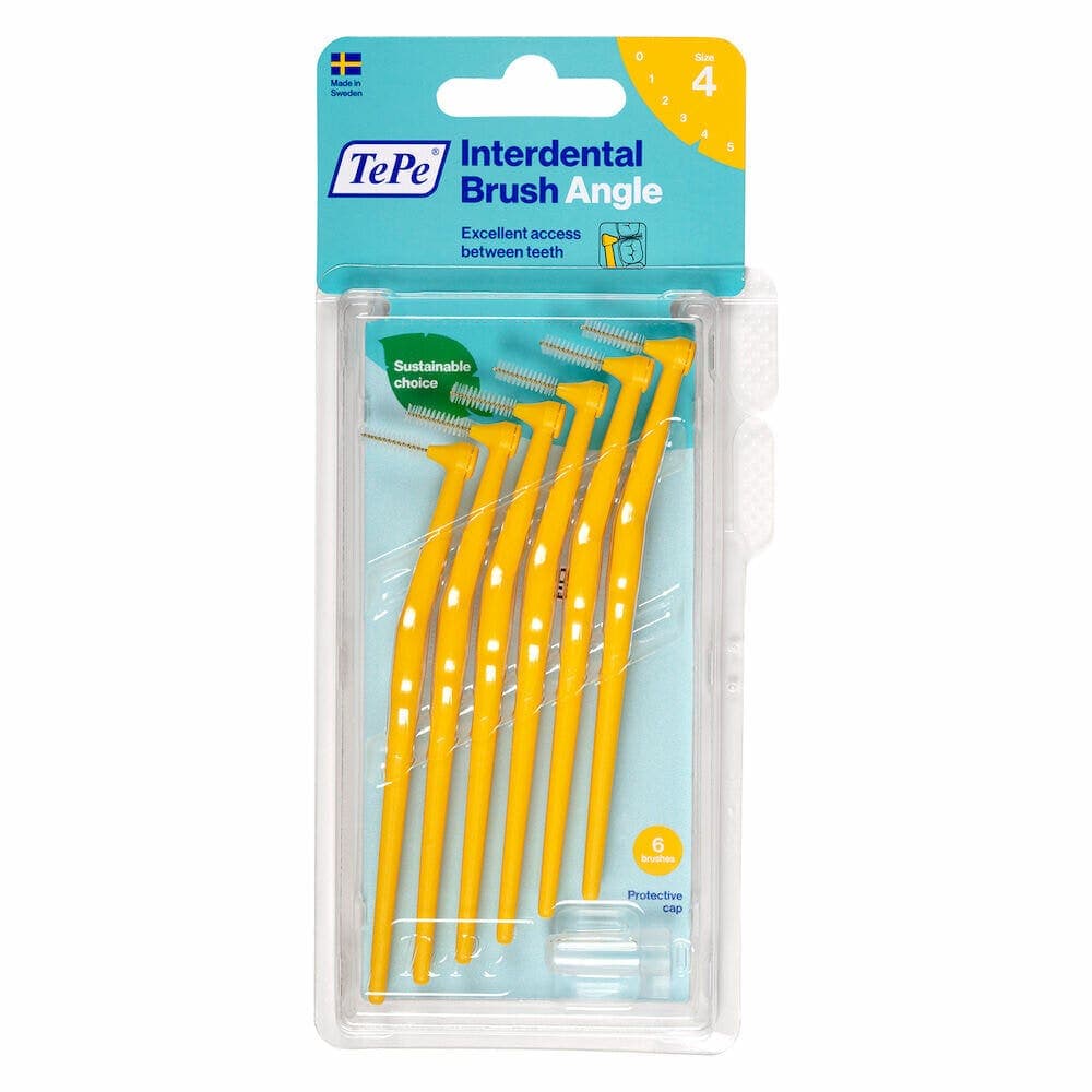 TePe Angle Spazzolino Giallo 0,7 mm – 6 pezzi
