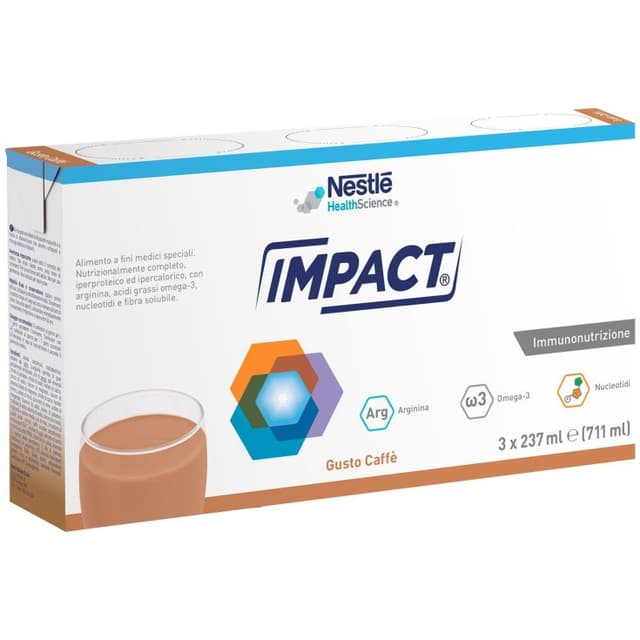IMPACT ORAL CAFFÈ L-arginina + Omega-3 – 3 x 237 ml