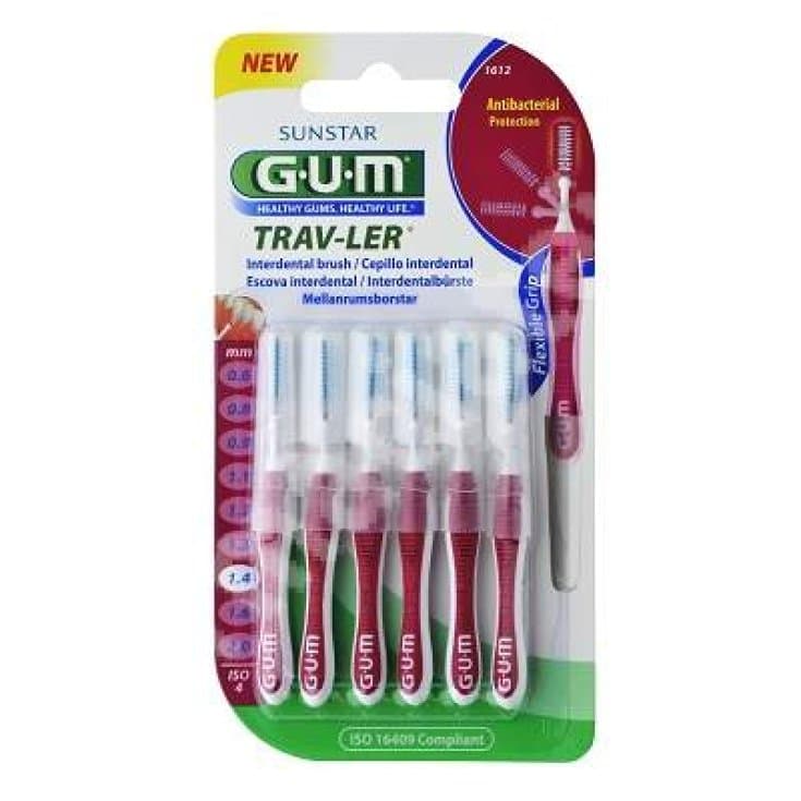 GUM TRAVLER 1612 Scovolino 1,4 mm 6er Pack