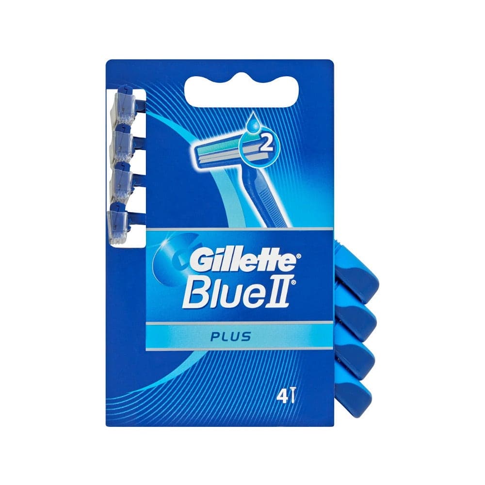 Gillette Blue II Rasierer für Herren – 4er Pack