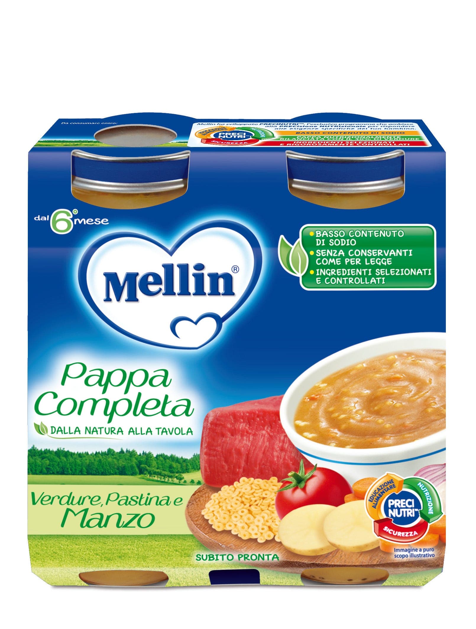 Mellin Pappa Completa Rind – 2 x 250 g