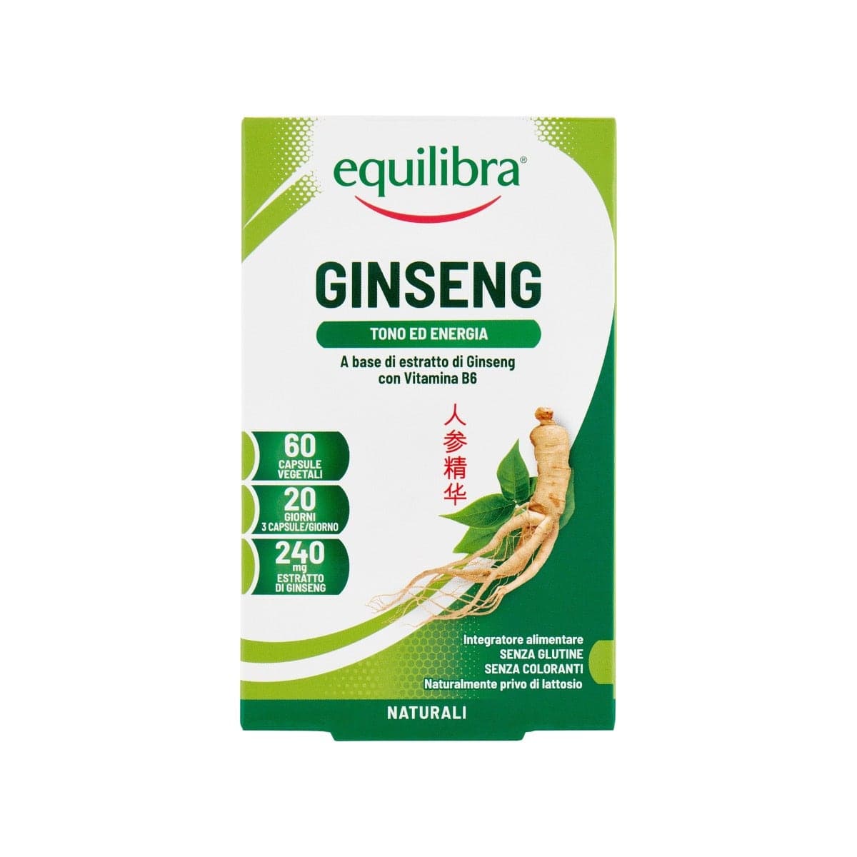 Equilibra Ginseng – 60 Perlen, 19,2 g