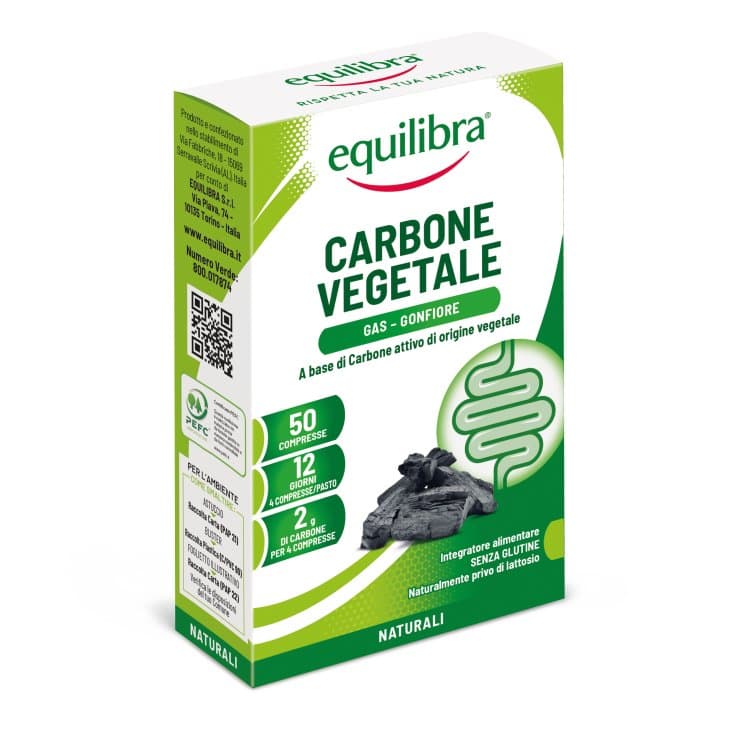 Equilibra Carb Vegetale – 50 Tabletten