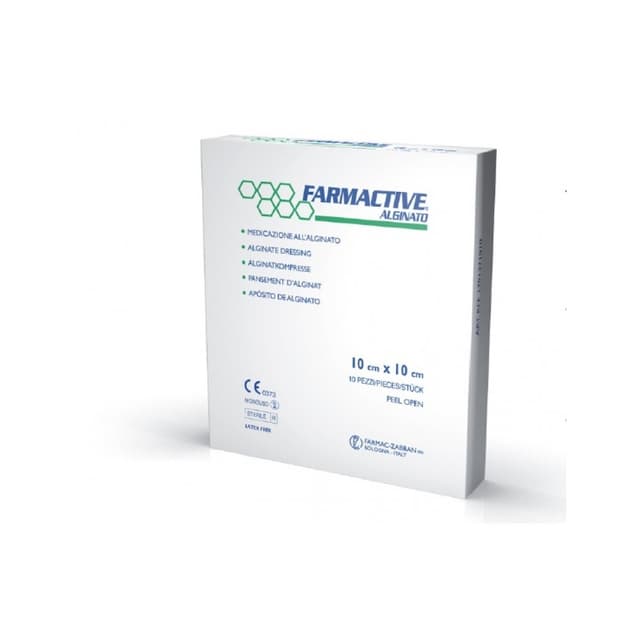 Farmactive Alginato – 10 garze 10×10 cm