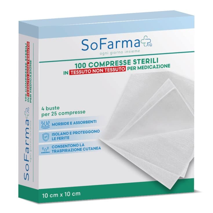 Garzecompressen TNT – 10×10 cm, 100 Stück