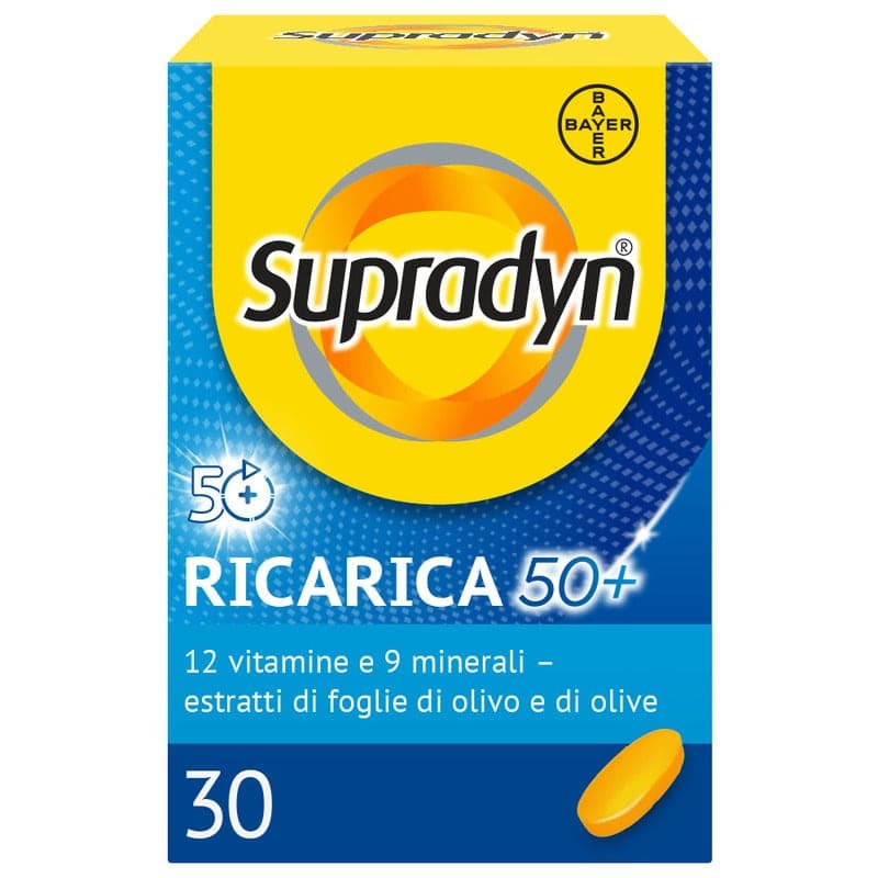 Supradyn Ricarica 50+ – 30 Tabletten zum Schlucken