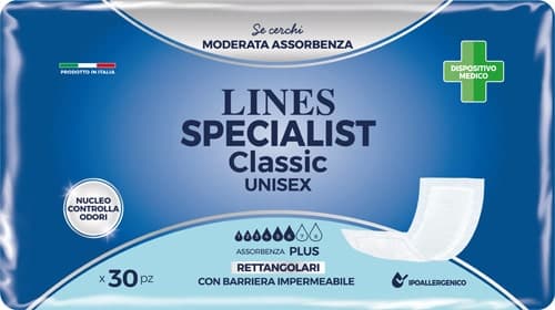 Lines Spec Classic Rettangolari – Assorbenti per Incontinenza