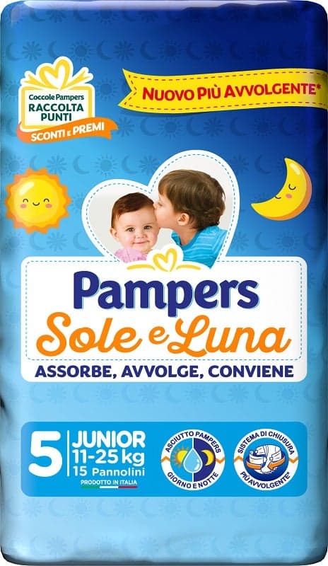 Pampers Sole Luna Junior – 15 Windeln