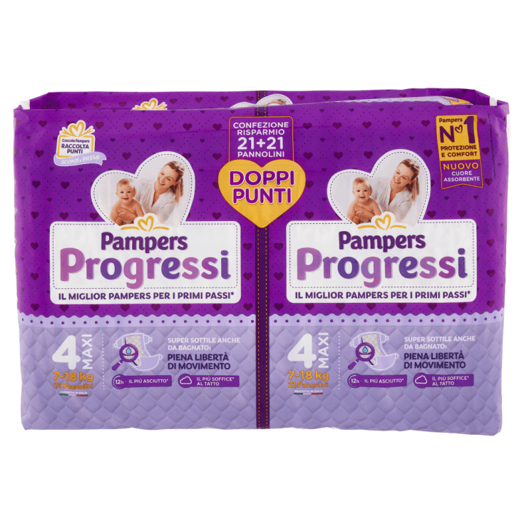 Pampers Progressi Maxi – 42 pannolini