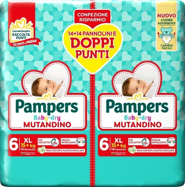 Pampers Baby-Dry Mütter DUO Extra Large – 28 Windeln