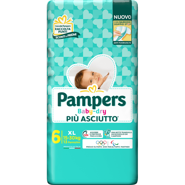 Pampers Baby-Dry Windeln Größe XL, 13 Stück