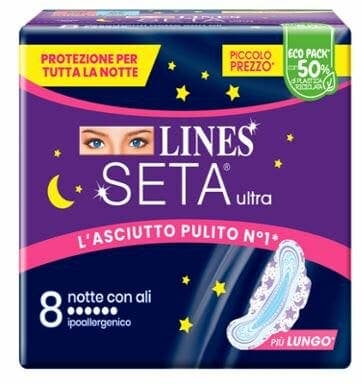 Lines Seta Ultra Notte – 8 Stück