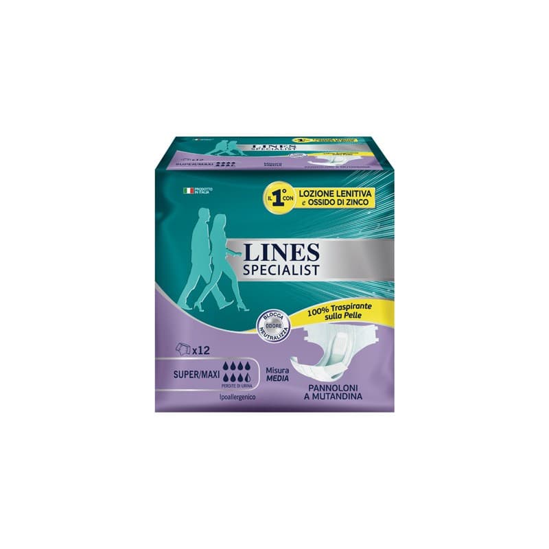 Lines Spec Pant Mutanda Maxi – 12 Stück