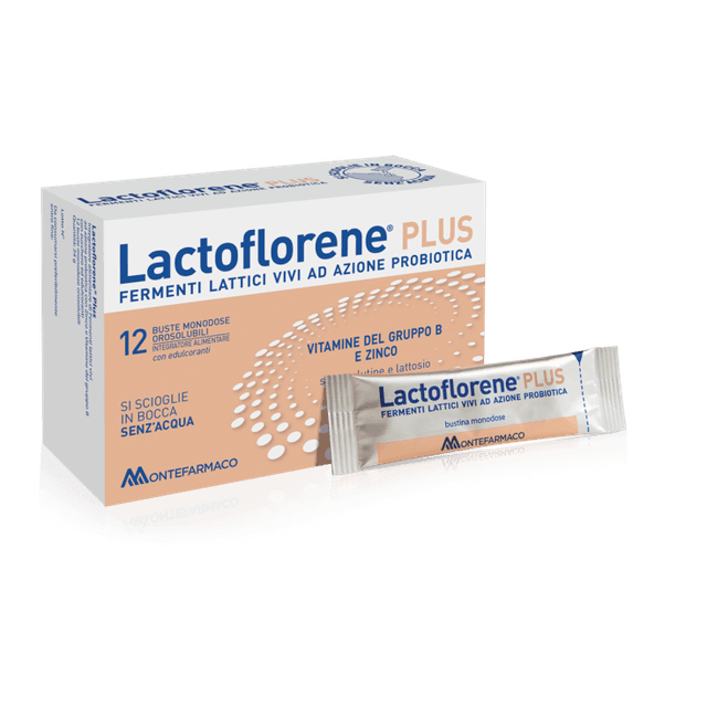 Lactoflorene Plus Fermenti lattici probiotici + Zinco – 12 bustine monodose