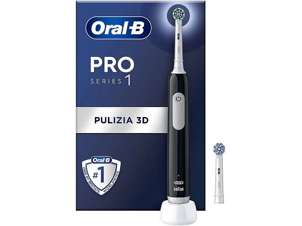 Oral-B PRO 1 Spazzolino con tecnologia Cross Action – Set 2 pezzi