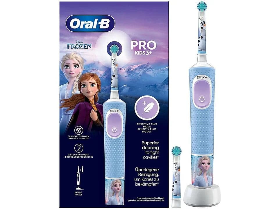 Oral-B Frozen Spazzolino Elettrico a Batteria + Testina