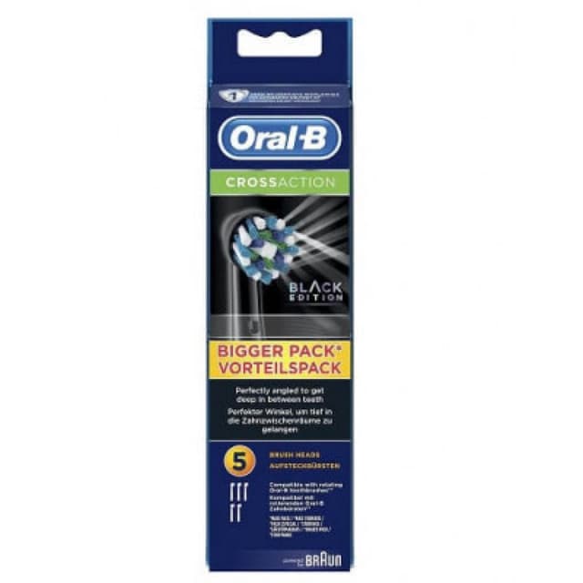 Oral-B Testine Cross Action Black – Confezione 5 pezzi