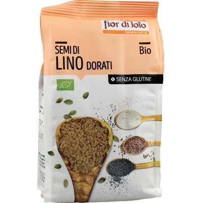 Semi di Lino Dorati Bio Fior di Loto Fibre + Omega-3 – 400 g