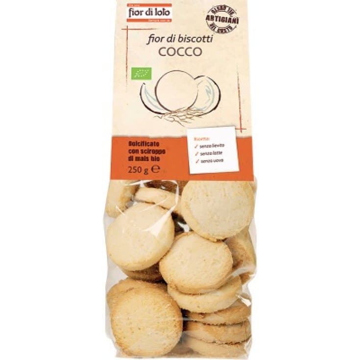 Biscotti al Cocco 250 g – Fior di Loto