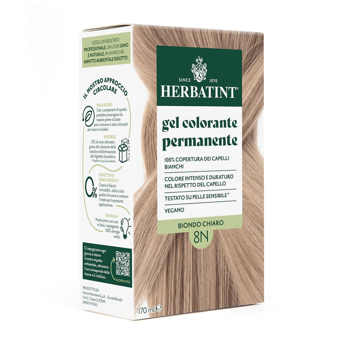 Herbatint 8N Biondo Chiaro – 170 ml