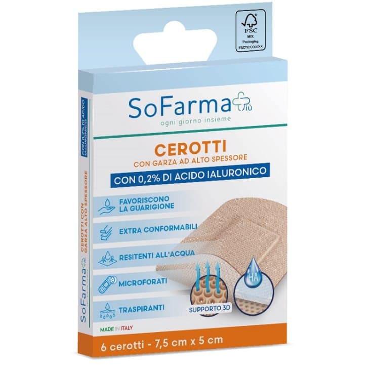 Cicatraz Cerotto Medicale 7,5x5 cm – Confezione da 6