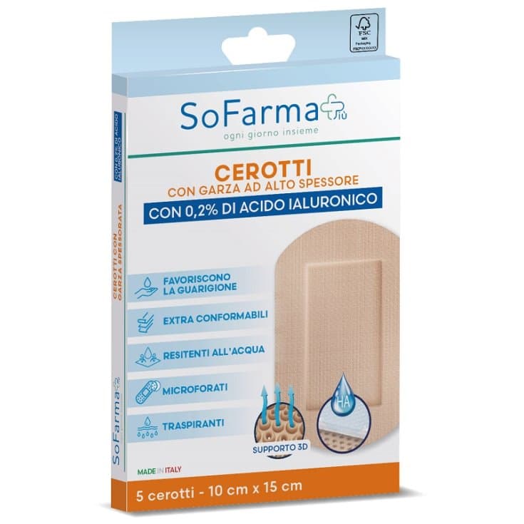 Cicatriz Cerotto Medicale 10x15 cm – Confezione da 5