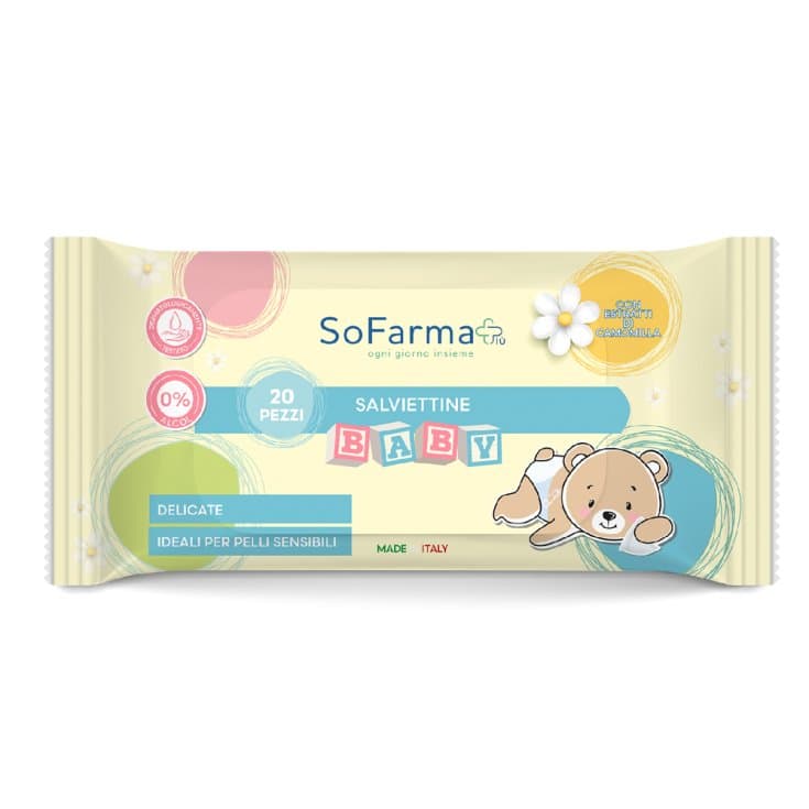 Kamille Baby Feuchttücher – 20 Stück