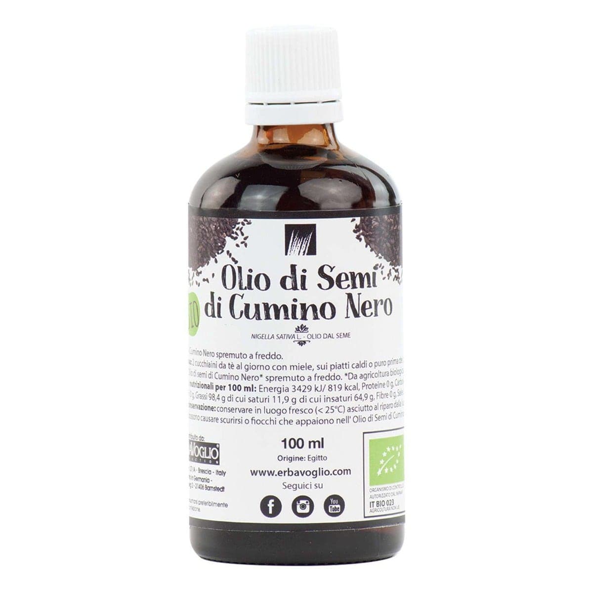 Olio di Cumino Nero Bio – Integratore