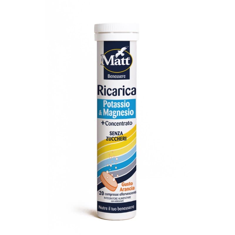 Matt Ricarica Magnesio & Potassio – 20 compresse