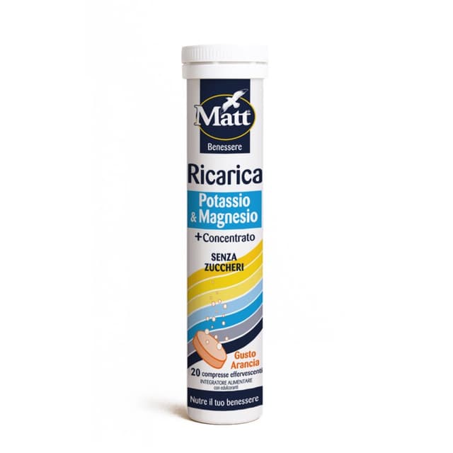 Matt Ricarica Magnesio & Potassio – 20 compresse